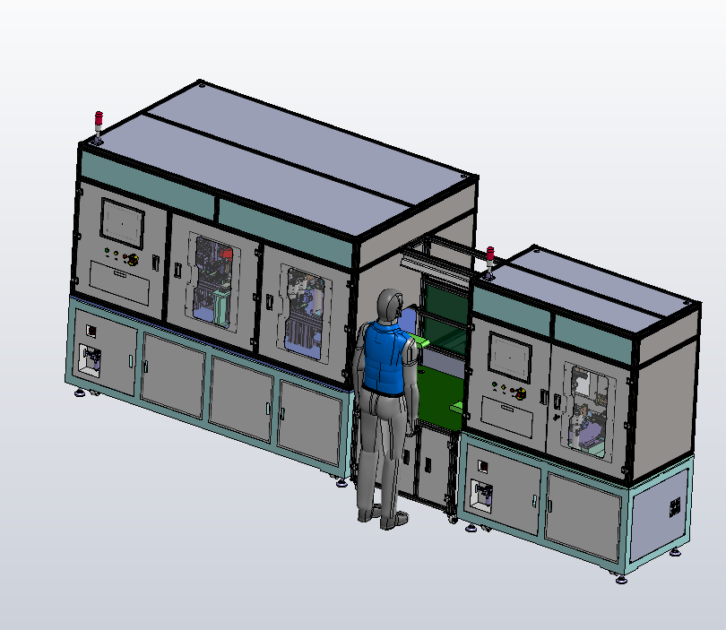 小零件组装线（上料点胶检测翻转夹持环形组装）