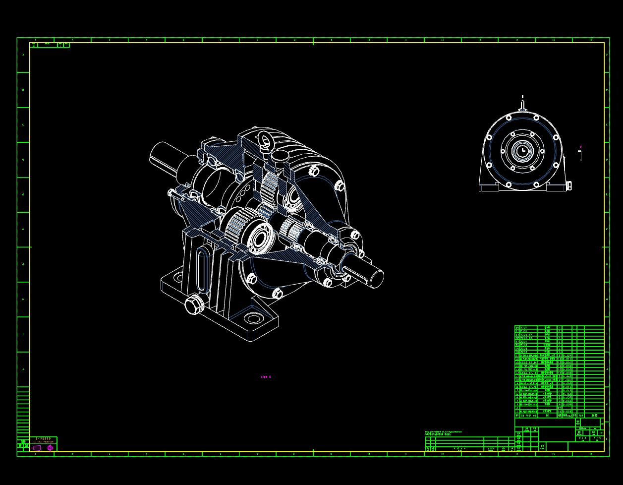 NGW31行星减速机图纸三维UG7.5带参
