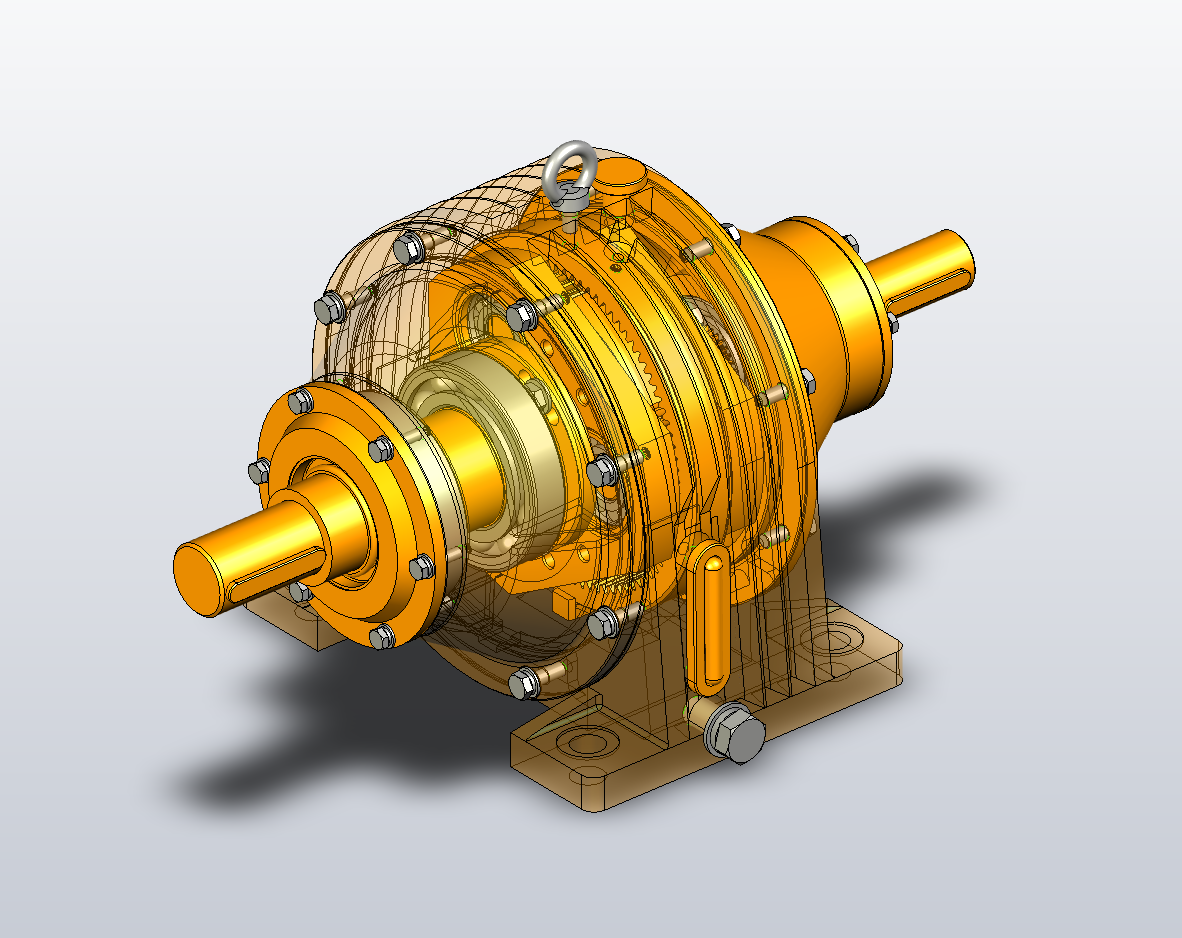 NGW31行星减速机图纸三维UG7.5带参