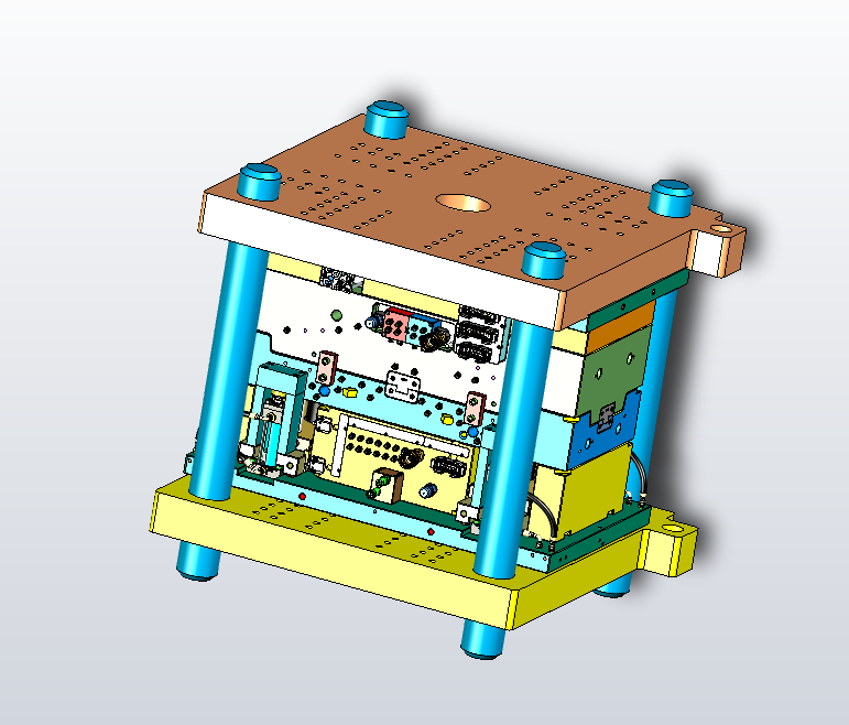 雷诺汽车前置保险杠装饰件塑胶模具