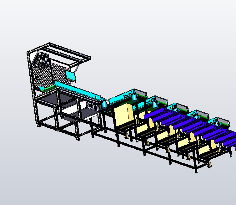 全向轮物流自动分拣线