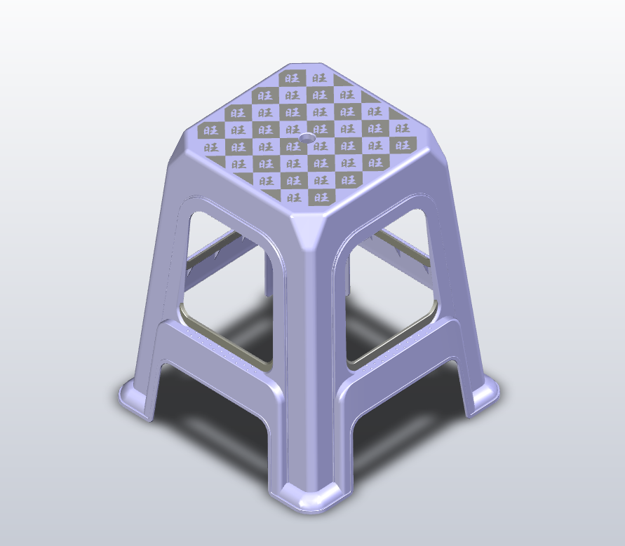 塑料凳子设计