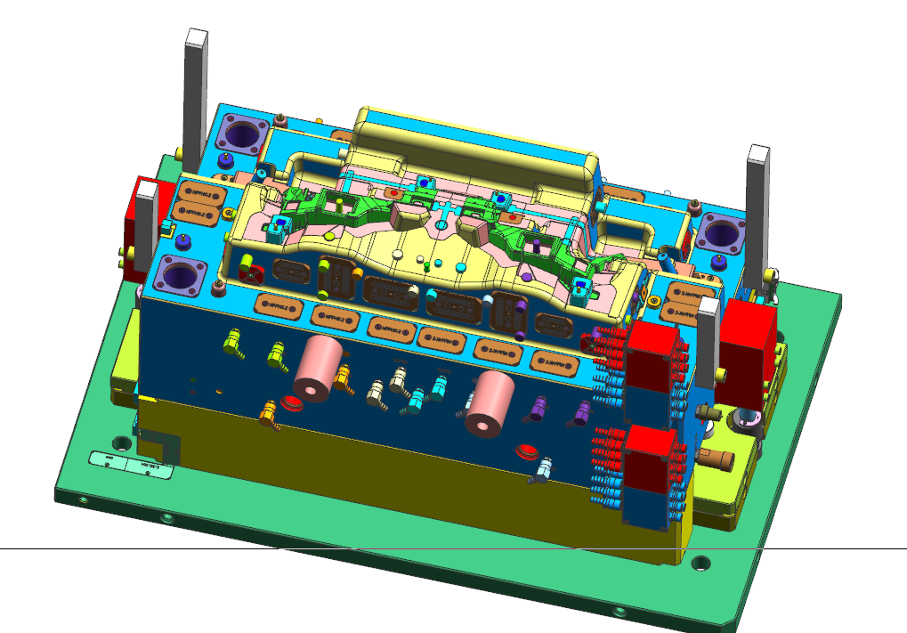 别克车蒸发箱固定件塑胶模具