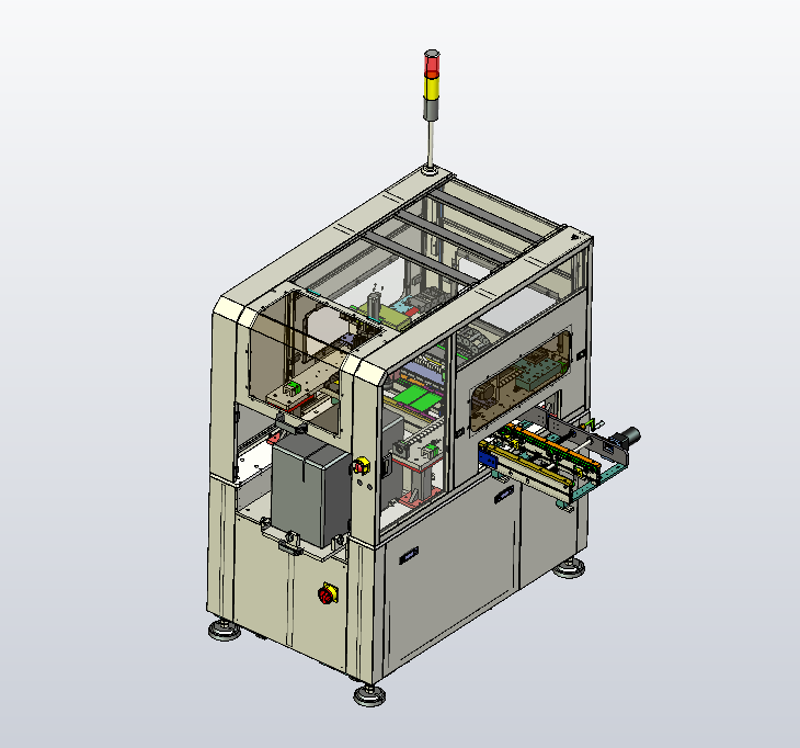 SMT在线式自动贴二维码机（手机PCB板贴条码设备）