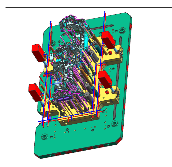 高尔夫仪表台内饰骨架塑胶模具