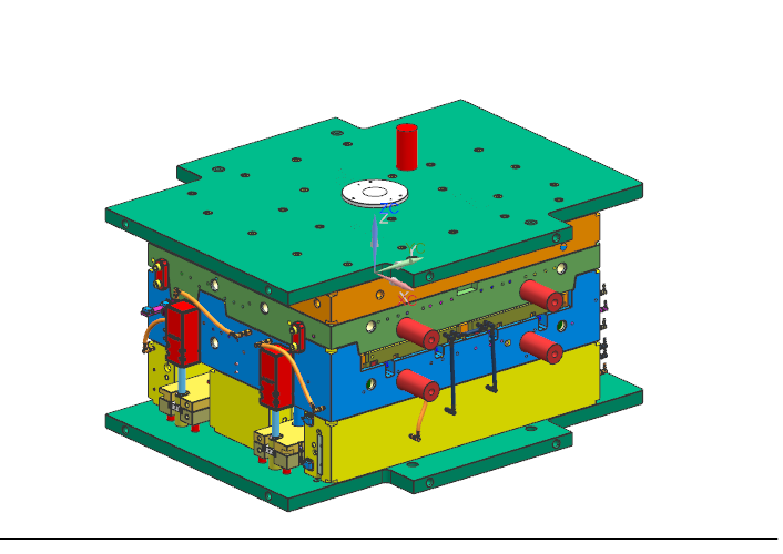 大众汽车机舱管路盖板塑胶模具