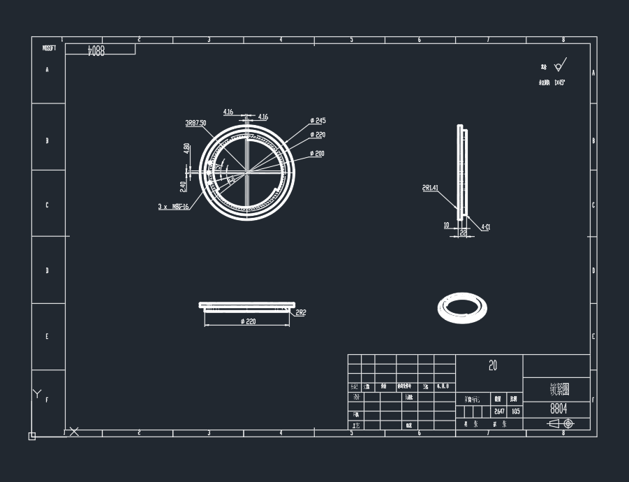 偏心轮式夹紧夹具sw+cad