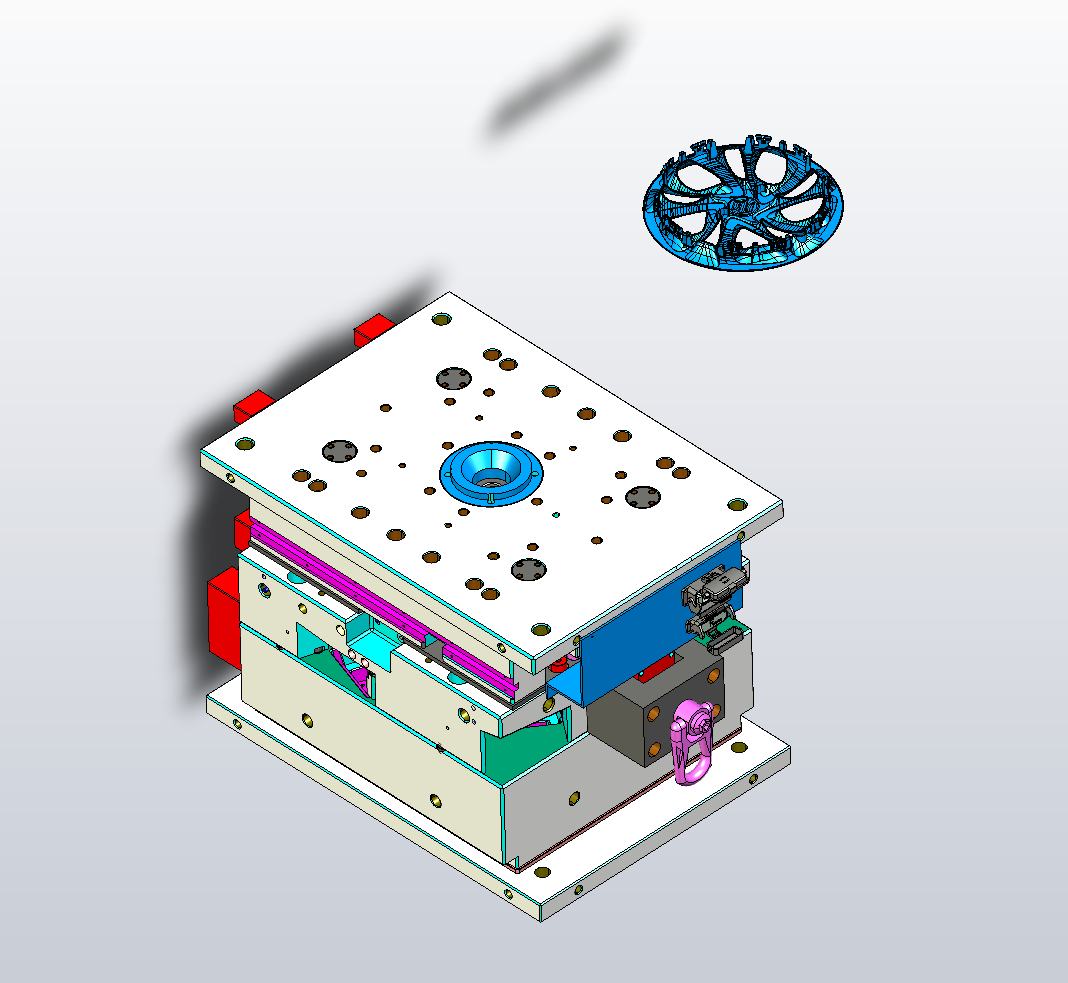 汽车空调通气孔注塑模具
