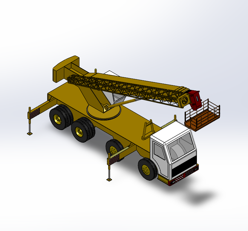 伸缩臂式高空作业车设计（含三维SW模型+CAD+说明书