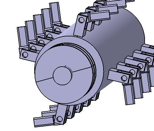 残膜回收机  三维+cad